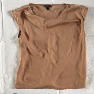 Banana Republic Light Brown Sleeveless Blouse